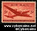 Scott C32 mint 5c - DC-4 Skymaster