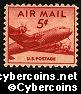 Scott C33 mint 5c - DC-4 Skymaster