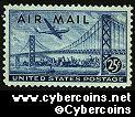Scott C36 mint 25c - Plane over Bridge