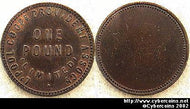 England, undated, copper. Liverpool "Pound"