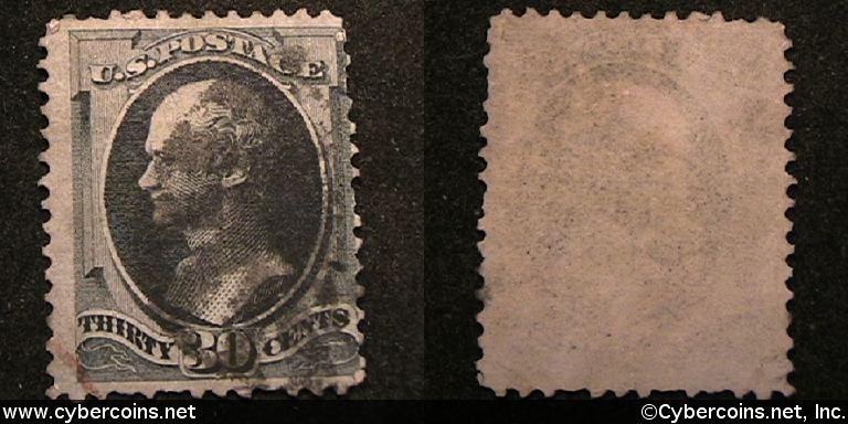 US #165 30 Cent Hamilton - Used - heavier