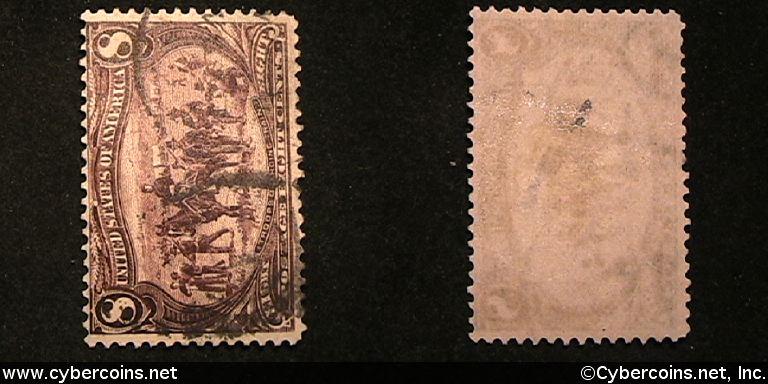 US #289 8 Cent Troops Guarding Wagon - Used