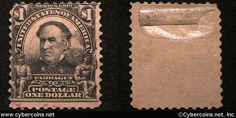US #311 Dollar Farragut - Used - Light