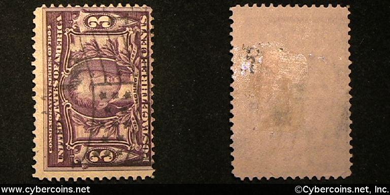 US #325 3 Cent Monroe - Used - Light/medium