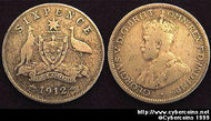 Australia, 1912L - 6 pence - F+, KM25