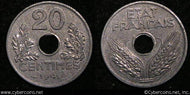 France, 1941, 20 centimes, UNC, KM900.1