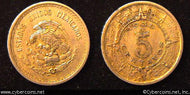 Mexico, 1935, 5 centavos,  XF, KM423