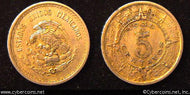 Mexico, 1935, 5 centavos, XF, KM423