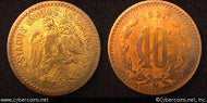 Mexico, 1921, 10 centavos,  F, KM430