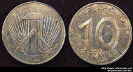 Germany, 1952E, 10 pfennig, AU, KM7