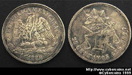 Mexico, 1880GoS,  25 centavos, VF+, KM406.5