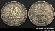 Mexico, 1880GoS, 25 centavos, VF+, KM406.5