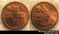 Portugal, 1953, 10 centavos, UNC, KM583