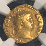 Roman Empire, Nero, gold Aureus AD  54-68, Jupiter standing, NGC authenticated