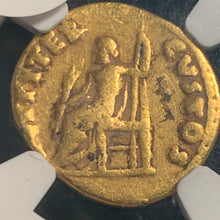 Roman Empire, Nero, gold Aureus AD  54-68, Jupiter standing, NGC authenticated