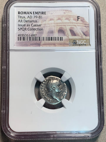 Roman Empire, Titus, silver denarius