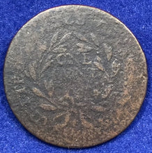 1795 Liberty Cap large cent, G, corroded