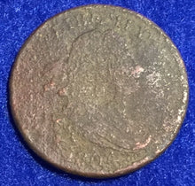 1804 Draped Bust Half Cent - F,   heavy corrosion on both sides
