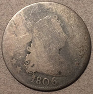 1806 Bust Quarter, Grade= AG