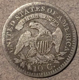 1821 Capped Bust Dime, Grade= VG, minor marks