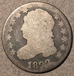 1823 Capped Bust Dime, Grade= AG
