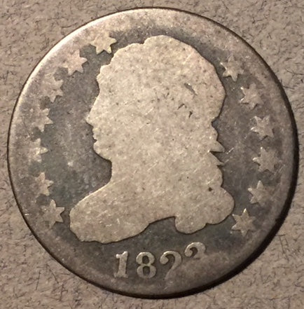 1823 Capped Bust Dime, Grade= AG
