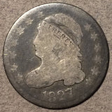 1827 Capped Bust Dime, Grade= G/AG
