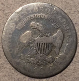 1827 Capped Bust Dime, Grade= G/AG