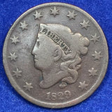 1829, VG Liberty Head Large Cent