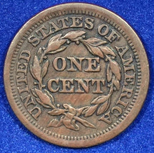 1852, XF Braided Hair Large Cent