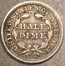 1854 Seated Liberty Half Dime, Grade= XF