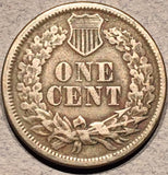 1861 Indian Cent, Grade= VF