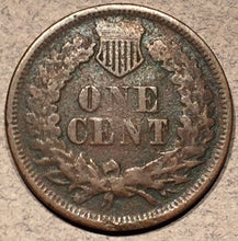 1867 Indian Cent, Grade= VF, light corrosion