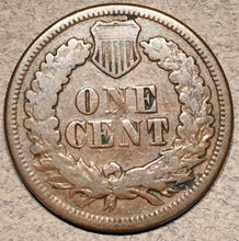 1867 Indian Cent, Grade= VG