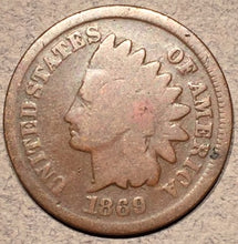 1869 Indian Cent, Grade= G