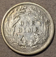 1873 Seated Liberty Dime, Grade=  AU