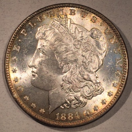 1884 Morgan Dollar, MS63