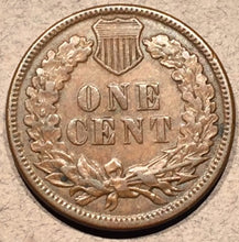 1885 Indian Cent, Grade= AU