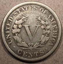 1886 V Nickel, Grade= VG10