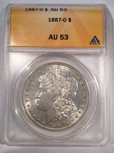 1887 O Morgan Dollar, ANACS slab AU53