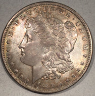 1889 O Morgan Dollar, AU VAM 6 Top 100 varieties- double date