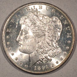 1891 S Morgan Dollar, MS62