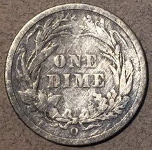 1896-O Barber Dime, Grade= G, cleaned with hairlines