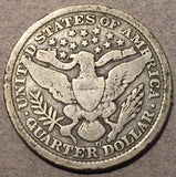 1896-O Barber Quarter, Grade= VG