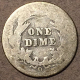 1897-O Barber Dime, Grade= G/AG