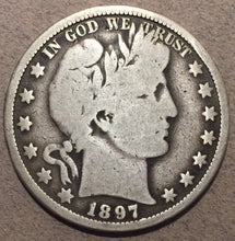 1897-O Barber Half Dollar, Grade= VG