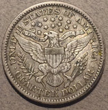 1900-O Barber Quarter, Grade= VF, 2 minor scratches