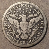 1901-O Barber Quarter, Grade= VG