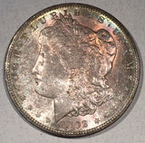 1902 O  Morgan Dollar, MS63, Wild purple speckled obv.