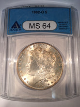 1902 O Morgan Dollar, ANACS MS64, line on reverse is a tone line